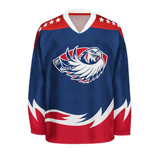 Jerseys de hockey sobre hielo ligeros coloridos sublimados hechos a medida para ropa de equipo juvenil 2025 - Product Image 1