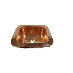 Handmade Hammered Copper Rectangular Sink Luxury Kitchen Prep <b>Basin</b> High-End Undermount for Restaurant Renovation Wholesale. - Product Image 3