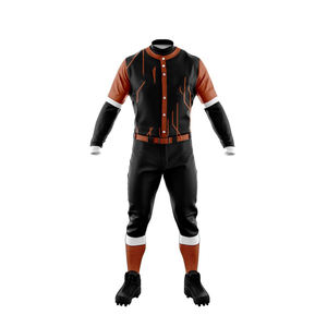 Nueva llegada 100% uniformes de béisbol de tela de poliéster ropa deportiva transpirable de alta calidad para adultos mejor precio conjunto - Product Image 5