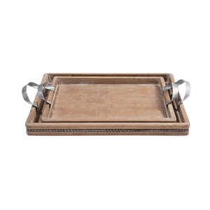 Artículos decorativos para servir, Bandejas para servir de estilo nórdico con asas, utensilios de cocina, mesa decorativa, bandeja para servir de madera - Product Image 4