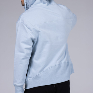 Sudadera con capucha orgánica de media cremallera para hombre, sudaderas con capucha de lana de algodón para hombre, sudaderas personalizadas con capucha, sudaderas con capucha de gran tamaño - Product Image 2