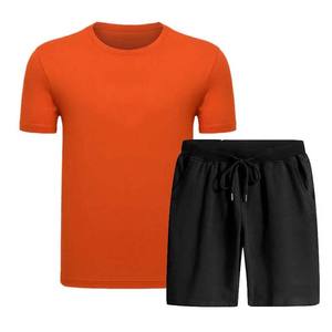 Custom Men's High Street Style Twin Sets-Dos piezas Camisetas y pantalones cortos 100% Algodón Poliéster Tallas grandes para el verano - Product Image 2