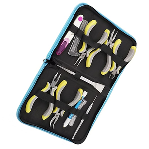 ชุดคีมสเตนเลสและเหล็กกล้าคาร์บอนแบบมืออาชีพชุดคีมยาวขนาดเล็กสำหรับทำสร้อยข้อมือสร้อยคอแหวน - Product Image 4