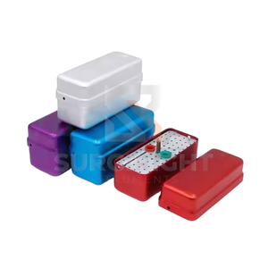 Porte-fraiseuses dentaires à grande vitesse autoclavable à 72 trous, stérilisateur électrique pour bloc de fraises dentaires, aluminium, poignée ergonomique, Surgiright - Product Image 2