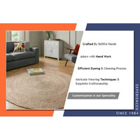 Coton tissé bohème décor abstrait tapis de sol fabriqué à la main plat tissage glands Latex pour chambre/salon espaces prix de gros
