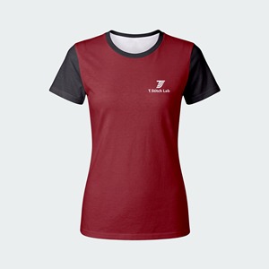T-shirts en toile à manches courtes pour femmes, couleur unie, imprimé, style décontracté, été, haute qualité, prix bas, vente chaude, service OEM, personnalisable - Product Image 1