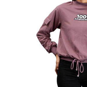 Custom Wholesale Knitted Weaving for Autumn Front Factory Supplier High Quality 100% Cotton Plain Crewneck <b>Sweatshirt</b> for <b>Men</b> - Product Image 3