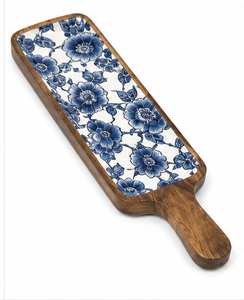 Handcrafted for Wood Enamel Print Modern Luxury Serving Platter Set <b>Decorative</b> Tray Board Rolling Pin Christmas <b>Kitchen</b> Gift - Product Image 4