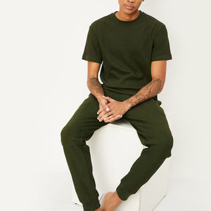 Camiseta básica de peso pesado de algodón 100% para hombre, camiseta de manga corta de ajuste Regular con logotipo personalizado, ropa de calle transpirable, sólida antiarrugas - Product Image 2