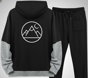 OEM ODM Conception personnalisée Survêtement solide à capuche pour hommes | Ensemble de vêtements de sport respirants antibactériens 100% coton - Product Image 4