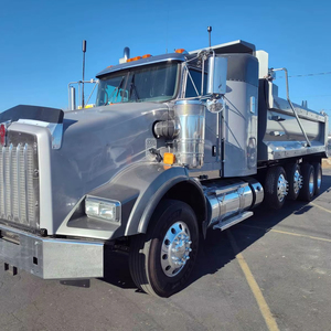 Camión usado KENWORTHS T800 Sleeper QUAD Axle, listo para trabajar, con caja basculante nueva de 20 pies, en venta. - Product Image 1