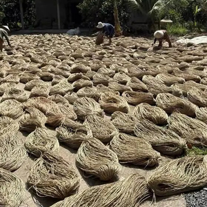 Panier artisanal du Vietnam écologique de style personnalisé artisanat naturel fabriqué à partir de jonc de mer torsadé avec technique brute - Product Image 4