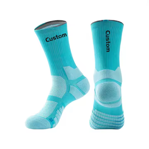 Calcetines personalizados de alta calidad al por mayor, calcetines deportivos con logotipo personalizado para hombre, calcetines OEM, calcetines personalizados de diseñador, calcetines atléticos - Product Image 1