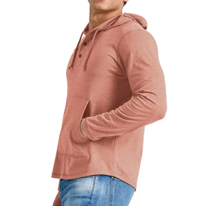 Sudadera con capucha de algodón para hombre, Jersey masculino de alta calidad con logotipo impreso personalizado, estilo Casual, venta al por mayor - Product Image 2