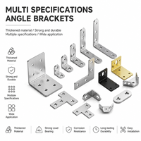 GUIDI Support d'angle en L en acier inoxydable robuste, plaque de connexion à 90 degrés, fixation pour meubles