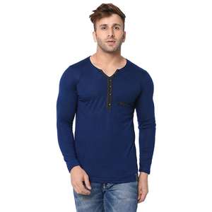 Camisetas de algodón 100% teñidas lisas de alta calidad para hombre personalizadas, ropa de calle de cuello redondo, ajuste Regular, secado rápido, transpirable, básico de 180g - Product Image 1
