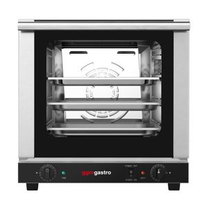 Commercial Convection <b>Oven</b> Manual Controls for 4 GN 2/3 with <b>Timer</b> incl. 3 Baking Trays - Product Image 5