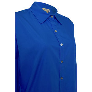 Saks Basic Cotton Poplin Blouse-Casual Simple Style - Product Image 2
