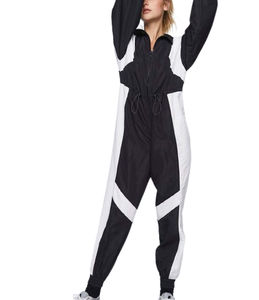 Ensemble de sweats à capuche brodés de créateur unisexe coupe-vent personnalisé pour femmes hauts courts longueur 2 pièces costumes unis - Product Image 3