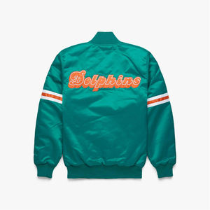 Veste élégante en satin imperméable coupe-vent respirante à col montant de style urbain avec tissu peigné, service OEM pour les créateurs de tendances - Product Image 2