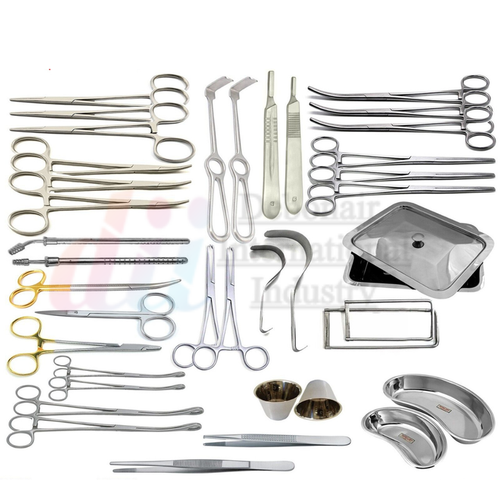 38 Pcs Appendectomy and Hernia Set - Stainless Steel General Surgery ...
