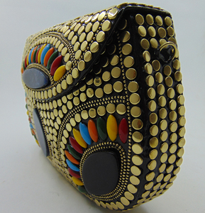 Latest Design Unisex Cotton Zipper Closure <b>Clutch</b> <b>Bag</b> Evening <b>Wedding</b> Party Wholesale Manufacturer Purse - Product Image 3