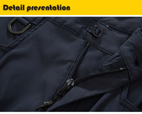 Pantalon cargo pour homme, sportif, urbain, tactique, taille haute, tissé, imperméable, séchage rapide, coupe-vent, extensible, multi-poches Molle, coupe droite