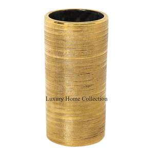 Vestíbulo o florero decorativo de mesa Color dorado forma antigua tamaño grande exhibición de flores artificiales florero centro de mesa suministro - Product Image 5