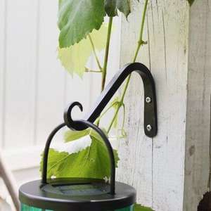 Crochets muraux en fer résistant à la rouille pour la décoration intérieure et extérieure, finition en poudre noire - Product Image 5