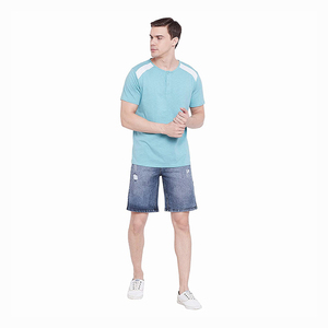 Vente en gros Short en jean déchiré pour homme avec fermeture à boutons Short en jean personnalisé quantité minimale de commande bas Short en jean - Product Image 5