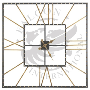 Haute qualité conception personnalisée carré métal tenture murale horloge élégante maison & hôtel salon décor utilisation - Product Image 1