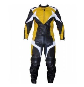 Costume en cuir de vachette véritable de moto de haute marque pour hommes femmes course automobile vente chaude un deux pièces conception personnalisée - Product Image 6