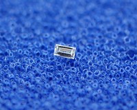 Diamante Natural Brillante de Corte Baguette, Color E, Claridad VVS2, Corte Excelente, Perforado con Láser, Pequeño, Certificado, para Joyería