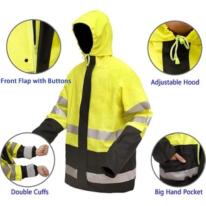 Combinaison de travail de sécurité haute visibilité, certifiée CE, antibactérienne, respirante, en coton et nylon, imperméable, OEM - Product Image 2