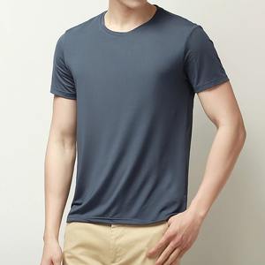 Venta al por mayor de camisetas de Ringer de algodón puro de primera calidad personalizadas de verano 100% para hombres, camiseta informal de talla grande - Product Image 1