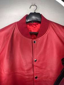 Pure Leather High Quality Customized Men's Jacket New Fashion Style <b>Covered</b> <b>Button</b> Stand Collar Front Logo Heated Quick Dry - Product Image 2