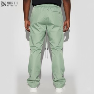 Pantalon baggy en éponge 100% coton personnalisé pantalon de survêtement léger avec broderie, lavage à l'acide pantalon de survêtement évasé pour hommes - Product Image 2