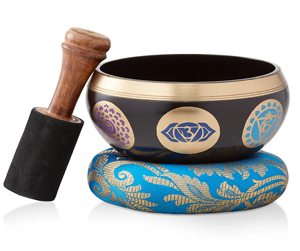 Cuenco universal hecho a mano para curación con sonido Cuenco de canto con Striker de madera para meditación Yoga Terapias de curación con sonido a bajo precio - Product Image 4