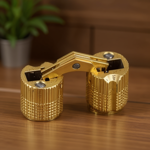 Bisagra cilíndrica de latón Hettich de 14 mm de un solo orificio, mecanizada para taladrar, para muebles - Product Image 3