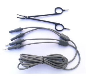 Pinza Selladora de Vasos Arteriales Bipolar Antiadherente Azul Eléctrico de Acero Inoxidable para Coagulación, Instrumento Quirúrgico Certificado CE - Product Image 4