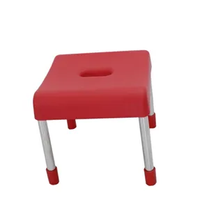 Quality Multi-Color Many Size Square Seat Chairs and Tools With Stainless Steel Legs and Plastic Surface