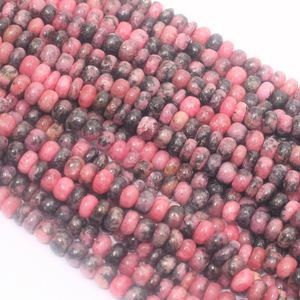 Cuentas de Rodonita Natural de Primera Calidad, Forma Redonda Lisa, 16 Pulgadas, Cuentas de Piedras Preciosas de Rodonita Rosa, Calidad AAA para Artesanía - Product Image 3