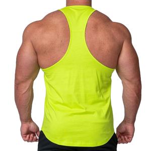 Camiseta sin Mangas para Hombre, 100% Algodón, Tejida, para Gimnasio, Entrenamiento, Running, Uso Casual, con Logotipo Personalizado, Venta al Por Mayor - Product Image 3