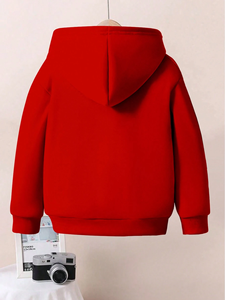 Custom Holiday Kids Adults Hoodie Merry Christmas Santa Print Stand Fleece Pullover Sweatshirt Bulk Wholesale for Christmas - Product Image 2