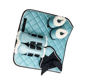 Juego de accesorios de equitación de lujo con botas acolchadas para SILLÍN y red para orejas de TARIQ MFG CO - Product Image 4