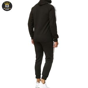 Personalizado de los hombres de tallas grandes de los hombres al por mayor último diseño sólido liso hombres Jogging Suit logotipo personalizado - Product Image 3