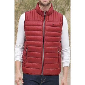 Plus Size Winter Crew Neck <b>Men</b> Canvas Puffer <b>Vest</b>-Waterproof Breathable <b>Heated</b> Casual Outerwear - Product Image 6
