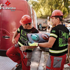 Camiseta de Trabajo de Seguridad Reflectante para Hombre, ANSI Clase 1, Impermeable, Logotipo Personalizado, OEM, Alta Visibilidad, Construcción - Product Image 6