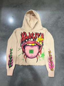 Y2k Europe états-unis lâche punk design innovant motif imprimé homme hoodi Harajuku Hip Hop personnalité Couple 2000s sweat à capuche - Product Image 5