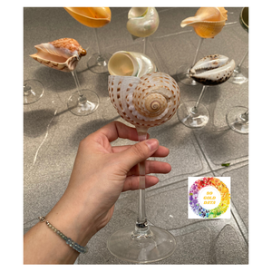 ถ้วยแก้วทรงเปลือกหอยสไตล์เวียดนามสำหรับค็อกเทลไวน์วิสกี้และของหวานแบบพิเศษ - Product Image 1